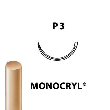 MONOCRYL® Plus Nahtmaterial 26 mm, USP 3/0, metric 2, Fadenlänge 70 cm